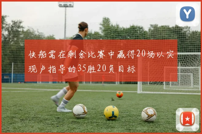 快船需在剩余比赛中赢得20场以实现卢指导的35胜20负目标